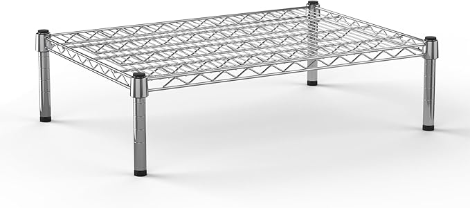 Regal Altair 21''W x 30''L x 8''H Chrome Plated Wire Dunnage Rack | Off The Floor Storage
