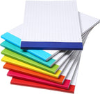 Jetec Small Graph Paper Notepad 5 x 8 Inch Mini Notebook Double Sided Memo Pads Back to School Supply Pocket Notepad Assorted Colors 50 Sheets Graph Paper Notebook(Grid(4x4),8 Pcs)