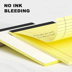 AILZFEI 6pcs Small Note Pad 5x8 College Ruled Legal Pads Paper Notepads 6 Pack Study Back Writing Pads 5 x 8 Legal Pads Perforated Narrow Ruled Pads of Paper Yellow