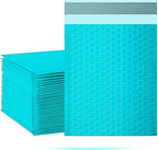 packbabol Bubble Mailers, 8.5x11 Inch Poly Padded Bubble Mailers Pack of 50 Bubble Envelopes Opaque Self Seal Adhesive Waterproof Bags for Shipping and Packaging (Teal)
