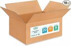 Large Moving & Shipping Boxes 20x15x9 inches (10-Pack) - Extra Strength 200 lb vs Regular - Corrugated Boxes for Packaging Moving Stuff - Large Box for USPS, FedEx - Moving Box by IDL Packaging