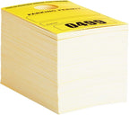 Juvale Rectangular Parking Permit Hang Tags - Sequentially Numbered Parking Passes - Writable Blank Car Passes - High-Visibility Yellow Hang Tags - 3 x 5 in, Yellow, Pack of 500