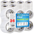 APORNI Packing Tape Heavy Duty Refill 36 Rolls Sealing Great for Packing Box Shipping and Moving Supplies Packaging 1.88" x 65 Yards 3" Core 2.0 Mil Thick Adhesive