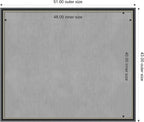 Amanti Art Black Framed Magnetic Board 43x51 Oversize Vision Board for use with Magnets, 100% Metal Sheet to Display Items as Office Decor or for Home Organization in mudroom, Kitchen or Kids Room