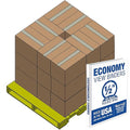 Samsill Economy 0.5 Inch 3 Ring Binder Bulk Pallet, Made in The USA, Round Ring Binder, Customizable Clear View Cover, White, Pallet of 768 Binders in 32 Cartons