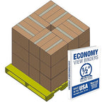 Samsill Economy 0.5 Inch 3 Ring Binder Bulk Pallet, Made in The USA, Round Ring Binder, Customizable Clear View Cover, White, Pallet of 768 Binders in 32 Cartons
