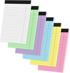 Thboxes 6 Packs Legal Pads 5x8, Totally 180 Sheets Colored Legal Pads 5x8 College Ruled Writing Pads Small Note Pads 30 Sheets/Pad Tablets Lined Notepad for School, Office, To-Do Lists