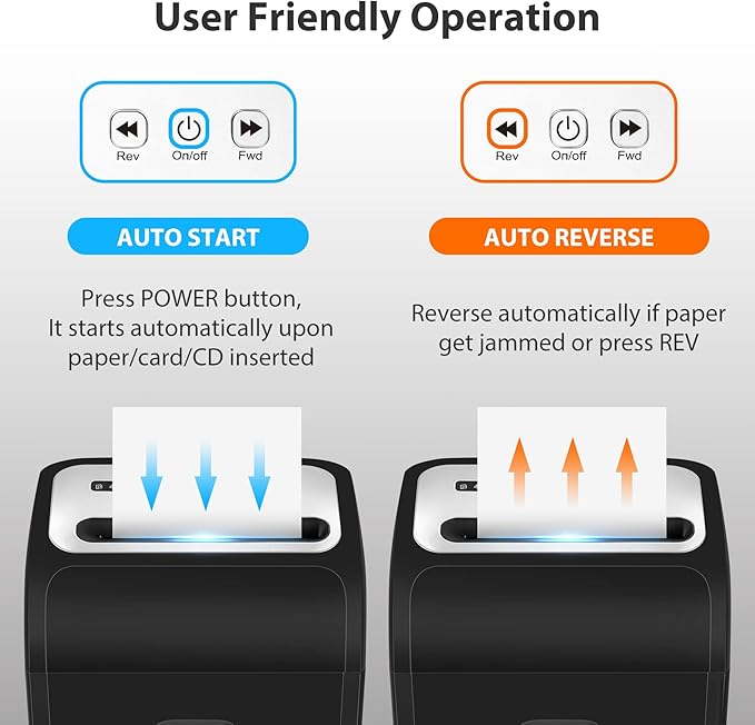 VidaTeco Paper Shredder for Home Office14-Sheet 60-Mins Micro Cut Shredder with US Patented Blade,Shred Card/CD/Clip/Staple,for Home Use Heavy Duty,AUTO Jam Proof,5.3-Gallon Pullout Bin(ETL)