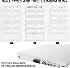 SooHeeRange 3 Pack Magnetic Grocery List Pad with Full Back Magnet & Pen Holder, Totally 180 Sheets for Fridge, To-Do List and Memo Notepad (4.5x7.5 Inch, Blank)