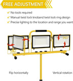 21000 Lumens Work Lights with Stand, 3 Head Portable LED Work Light,IP65 Waterproof Led Flood Light for Outdoor Indoor Job Site Workshop Garage Construction Site Lighting