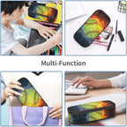 Softball Ball Pencil Case Big Capacity Storage Pencil Pouch Stationery Bags With Zipper Portable Pen Holder Box Organizer For Boys Girls Teens Student College School Office Supplies