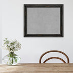 Amanti Art Black Framed Magnetic Board 19x23 Small Vision Board for use with Magnets, 100% Metal Sheet to Display Items as Office Decor or for Home Organization in mudroom, Kitchen or Kids Room