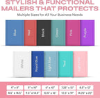 Light Pink 10.5x16 Inch Large Poly Bubble Mailers #5 | Padded Envelopes with Self Seal | Air Lined Cushioned Bubble Mailer | Usable Size 10.5x15 | 100 Pack Bulk | Lightweight shipping Bags