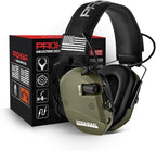 PROHEAR 022 Electronic Ear Protection for Shooting & Hunting - 29dB SNR Noise Reduction, 5X Sound Amplification, 4 Omnidirectional Microphones, HD Speakers - Gun Range Hearing Protection Muffs,Green