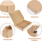 PHAREGE 12x9x2 inch Shipping Boxes Bulk 25 Pack Brown, Tab Lock Tuck Top Mailer Boxes for Packaging Small Business, Medium Cardboard Gift Boxes for Wrapping Mailing Present