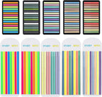 Potanro Sticky Tabs 2300 Pcs Translucent 10 Sheets Highlighter Book Tape Long Highlighting Sticky Tabs for Annotating Books, Aesthetic Office Suppliesbook for Annotating Books