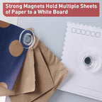 TOWON Rare Earth Magnets Large, Strong Magnets for Glass Whiteboard and Dry Erase Board, 36 Pieces Round Clear