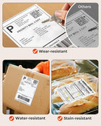 MUNBYN 4"x6" Direct Thermal Printer Label, Shipping Labels Compatible with Rollo, Jadens, Nelko, DYMO 4XL 1744907,1755120, 220 Sheets/Roll