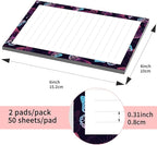 SXboxing Sticky Notes 4X6 Inches, 2 Pack Large Cute Self-Stick Pads, Bright Funny Memo Pads Easy to Stick for Home, Office Purple Cute Butterfly