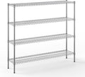 Regal Altair 14" Deep x 60" Wide x 54" Height Wire Shelving Kit | 4-Tier | NSF Commercial Storage Rack Unit