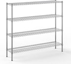 Regal Altair 14" Deep x 60" Wide x 54" Height Wire Shelving Kit | 4-Tier | NSF Commercial Storage Rack Unit