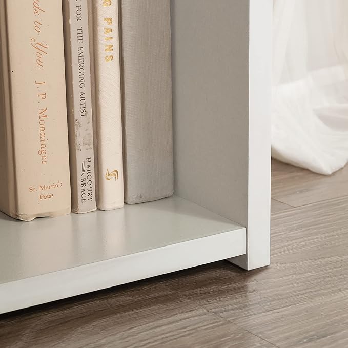 Sauder Beginnings 3-Shelf Bookcase/ Book shelf, Soft White finish
