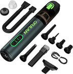 Cfulan Car Vacuum Portable Cordless, 21KPa 4-in-1 Handheld Mini Vacuum Cleaner with 8 Attachments, 3 Suction Modes, One-Touch Empty, Type-C Charge, Hand Vacuum for Car, Home, Keyboard, Small Job
