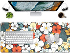 Boho Abstract Floral Mouse Pad Desk Mat,27.5X11.8 in Extended Gaming Mouse Pads with Stitched Edges,Non-Slip Waterproof Rubber Base Mouse Mat for Office,Computer,Keyboard,Laptop and Home Desk Mat