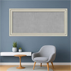 Amanti Art Silver Framed Magnetic Board 26x54 Oversize Vision Board for use with Magnets, 100% Metal Sheet to Display Items as Office Decor or for Home Organization in mudroom, Kitchen or Kids Room