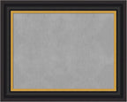 Amanti Art Black Framed Magnetic Board 24x30 Medium Vision Board for use with Magnets, 100% Metal Sheet to Display Items as Office Decor or for Home Organization in mudroom, Kitchen or Kids Room