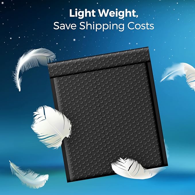 Fuxury Black Bubble Mailers 8.5x12" 40 Pack Medium Padded Envelopes Opaque #2 Bubble Mailer Usable Size 8.5x11" Thick Padded Mailers for Small Business Mailing Books Clothes Makeup Supplies