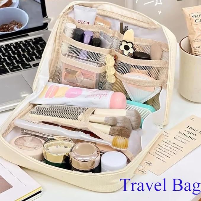 Fcteap Pencil Case Pouch Box Cute Kawaii Large Capacity Aesthetic Zipper Pen Holder Organizer Bag for Office Workspace Supplies Desk Accessories Travel (Green)