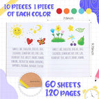Henoyso 10 Pcs 120 Pages Primary Composition Notebooks K-2, Primary Journal Grades K-2, Writing Journal Practice Notebook for Kids in Preschool, Kindergarten, Back to School Supplies (Rainbow)