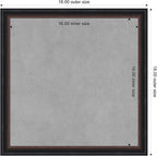 Amanti Art Black Framed Magnetic Board 18x18 Small Vision Board for use with Magnets, 100% Metal Sheet to Display Items as Office Decor or for Home Organization in mudroom, Kitchen or Kids Room