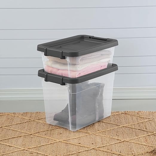 Sterilite Box Stacker Modular Clear 16QT 14723V06