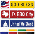 Custom Street Sign, Address Sign, 8 Colors, Reflective Option, Mounting Options, 6x24 Inch, Thick Rust-Free AlumaBond, Made in USA By My Sign Center (US State)