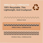 Box USA 40 Gallon 18" L x 18" W x 30" H 10-Pack Cardboard Trash Cans and Recycling Bins, Reusable or Disposable Pop Up Garbage Boxes for Parties, Outdoor Events, Heavy Duty, Plain