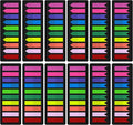KICNIC 3000 Pieces Page Markers Sticky Index Tabs, Arrow Flag Tabs Self Adhesive, Colored Notes Tab Stickers for Notebook, Documents, Books [10 Colors, 3 Designs] Sticks Securely, Removes Cleanly