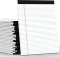 PINJINGPRO 24 Pack White Legal Pads 8.5 x 11 Writing Note Pads College Ruled Writing Pads 8.5 x 11, Lined Paper Pads, 30 Sheet/Notepad, 38 Lines Perforated Notepads 8.5 x 11'' for School, Home, Office