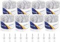 DANRONG 1600 PCS Clear Push Pins, Standard Thumb Tacks for Bulletin Board, Steel Point and Clear Plastic Head, Pin Tacks for Wall Cork Board Maps Photos Calendar Hangings, Office School Supplies