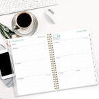 2026 Planner - Planner 2026 from January 2026 - December 2026, Weekly & Monthly Planners Spiral Bound with 12 Monthly Tabs, Inner Pocket, 6.4" x 8.5", Black