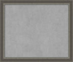 Amanti Art Silver Framed Magnetic Board 23x27 Medium Vision Board for use with Magnets, 100% Metal Sheet to Display Items as Office Decor or for Home Organization in mudroom, Kitchen or Kids Room