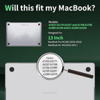 Privacy Screen for MacBook Air 13 Inch M1(2018-2021)& Mac Pro 13In M1/M2(2016-2022),Anti Blue Light Glare Filter Removable, Bubble-Free Monitor Shield Black Laptop Film With Camera Cover