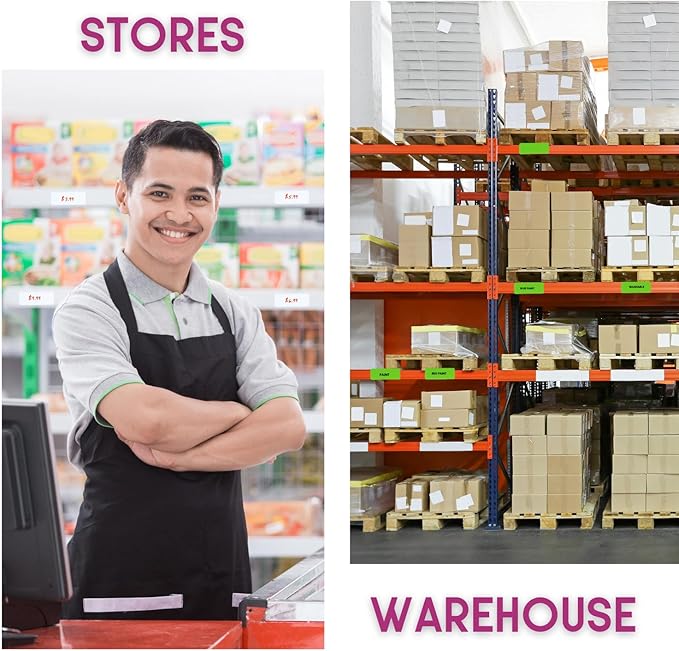 Availey 60 Pieces (3.2 x 1.2) - Full Colored Magnetic Dry Erase Labels - Reusable Strips for Classroom Home Office Garage Refrigerator Blank Writable Erasable Cards Name Tags Students Locker Shelf