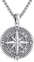 Compass Necklace for Women Men 925 Sterling Silver Pendant Urn Necklaces for Ashes Picture Locket Necklace Anchor Necklace Viking Necklace Crystals CZ Moonstone Abalone Shell Turquoise Compass Jewelry