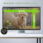 [2 Pack/Family Size]Eliwhale 24 inch Computer Screen Privacy Filter for 16:9 Widescreen Monitor, Matte Anti-Glare and Anti-Spy, Bluelight Block, Eye Healthy Privacy Shield, Width*Height: 531mm*299mm for LG HP AOC Acer and More