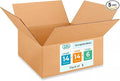 Medium Moving & Shipping Boxes 14 x 14 x 6 inches (5-Pack) - Extra Strength 200 lb vs Regular - Corrugated Strong Boxes for Packaging - Moving Cardboard Box - Corrugated Box by IDL Packaging