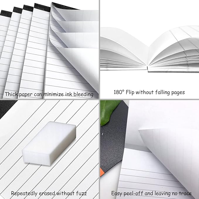 Nichela Notepad for Daily Planning and Organization of Work – 4 x 6-inches Lined Paper – Thick Bright White Paper – 30 Pages – Note Pads Ruled Pages – Pack of 10