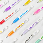 kander Acrylic Gel Pens, 12 Colors Highlighter Acrylic Gel Ink Pens with Bullet Tip,Strong Coverage, Large Ink Capacity, Multi-Purpose Paint Pens for Rock Painting, Crafts, DIY, Art Supplies