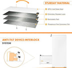 INTERGREAT 3 Drawers File Cabinet with Lock, 18" D Metal White Vertical Filing Cabinet for Hanging Folders, Easy Assemble